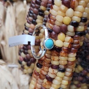 Beautiful NWT Turquoise and Sterling Stacker Band Ring 🩵💍💙